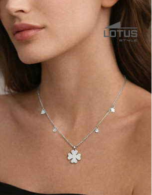 Lotus Style stainless steel necklace